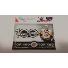 TOP-1 Sidney Crosby - Pittsburgh Penguins Top 100 Insert Set 2017-18 Tim Hortons UD Upper Deck